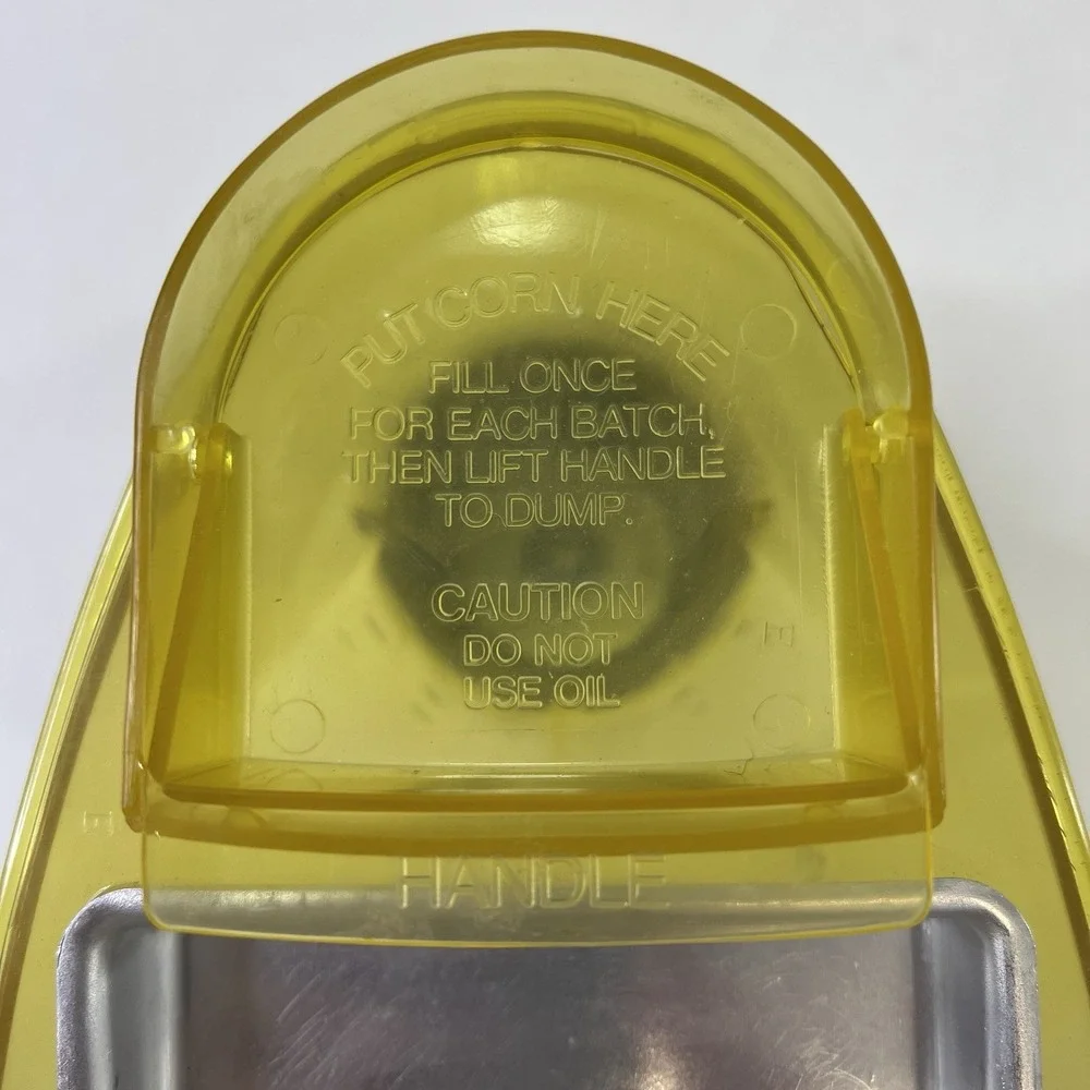 Wear Ever Popcorn Pumper 73000 Hot Air Popper Butter Dish Tested Works